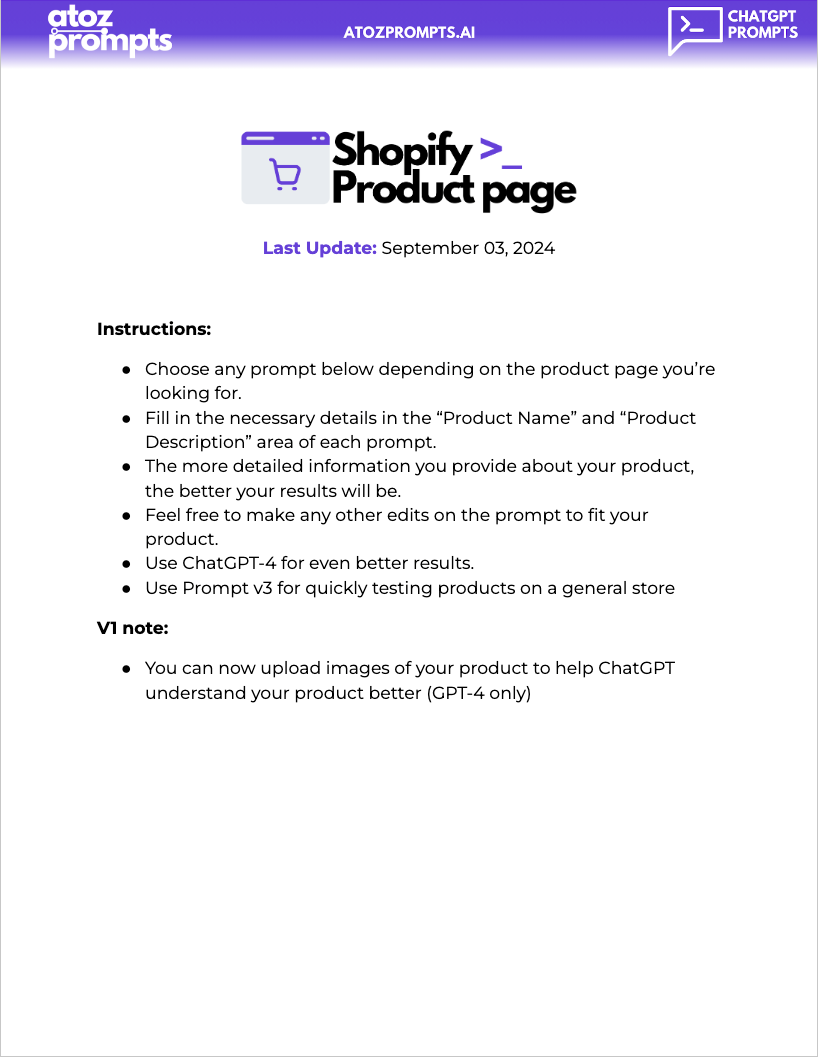 #1 Most Advanced eCom AI Prompts