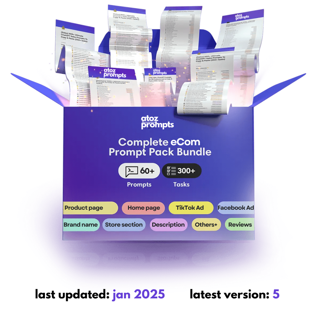 #1 Most Advanced eCom AI Prompts